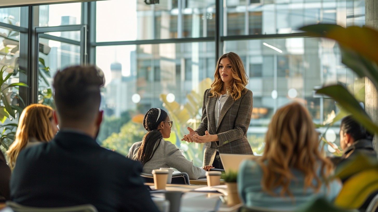 Diverse professional team collaborating